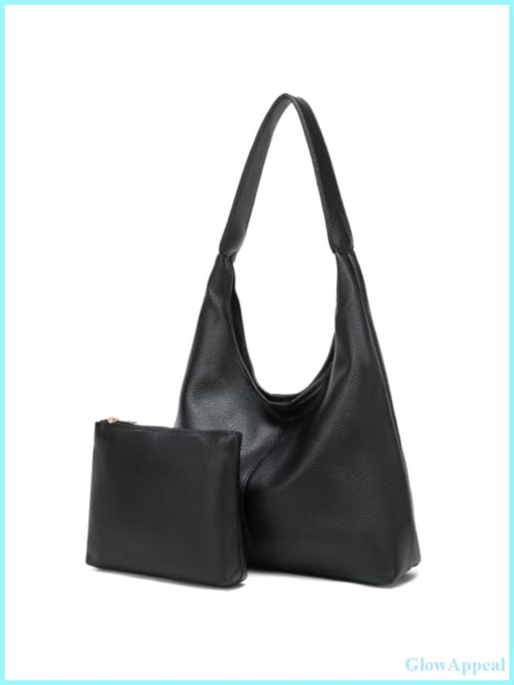 Slouchy PU Leather Hobo Shoulder Bag Women Tote Purse Work Travel